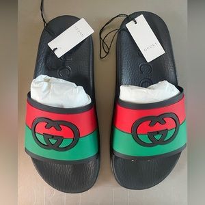 GUCCI Interlocking G slide sandal. Womens size 10 (40)